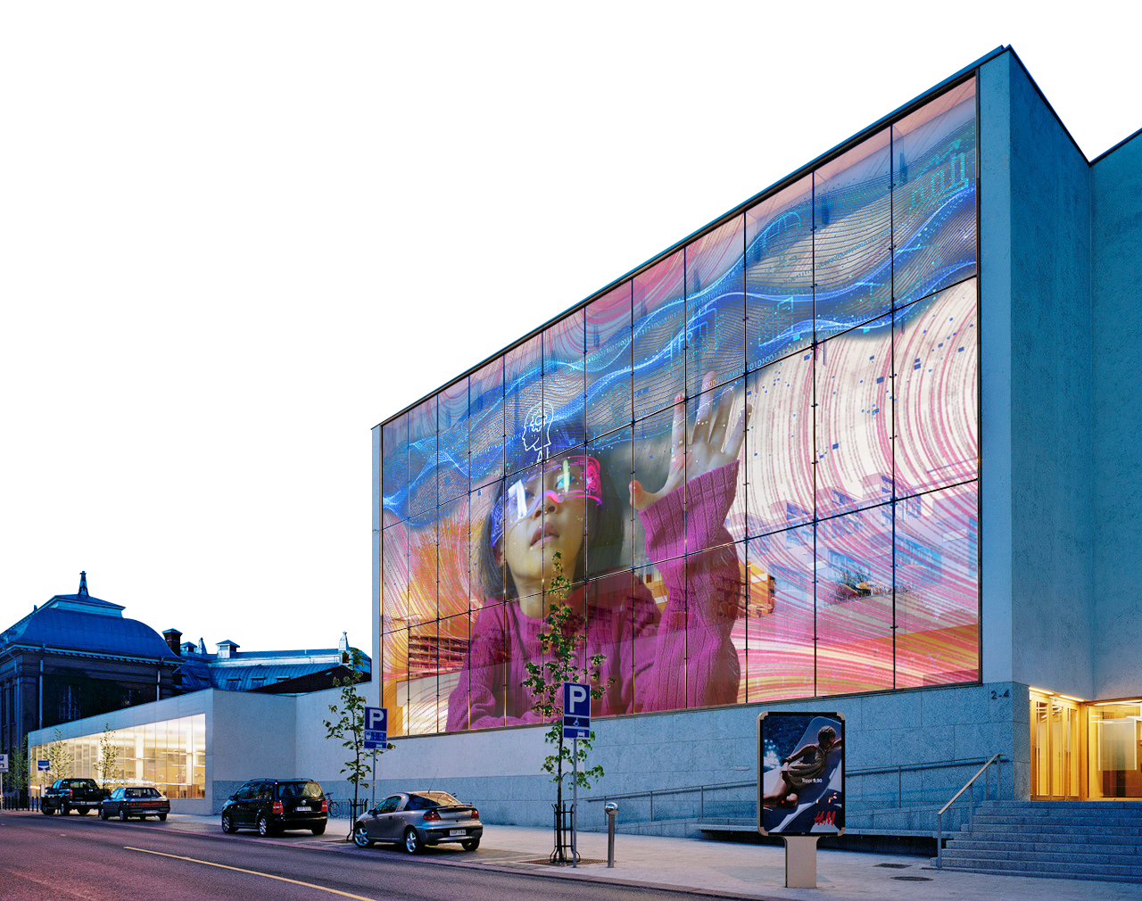 全新设计升级LED户外透明折叠屏